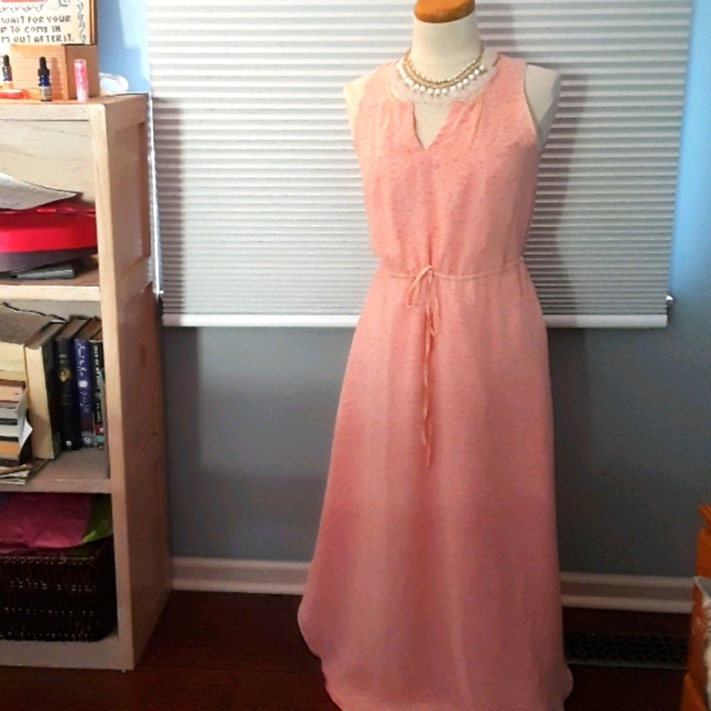 Lauren Conrad spring floral full length dress